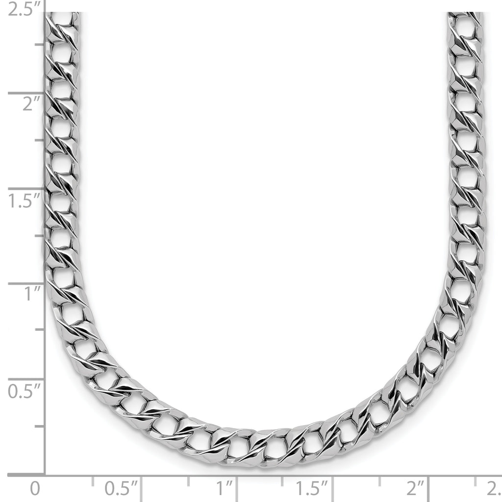 14K White Gold Polished Fancy  Link Necklace