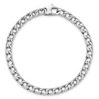 14K White Gold Polished Fancy Link Bracelet