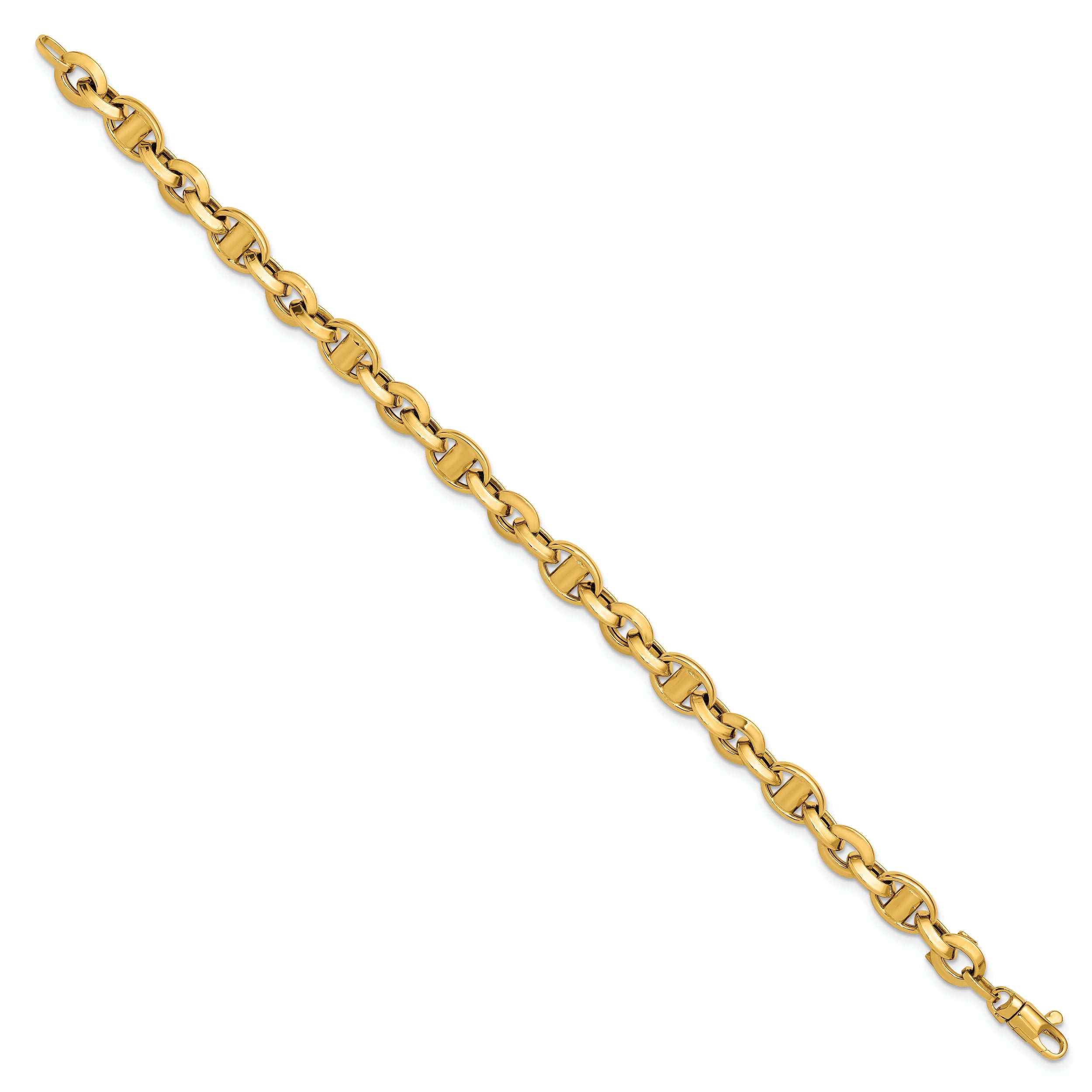 14K Polished Fancy Link Bracelet