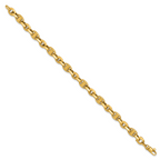 14K Polished Fancy Link Bracelet