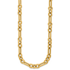 14K Polished Fancy Link Necklace