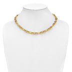 14K Polished Fancy Link Necklace