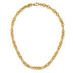 14K Polished Fancy Link Necklace