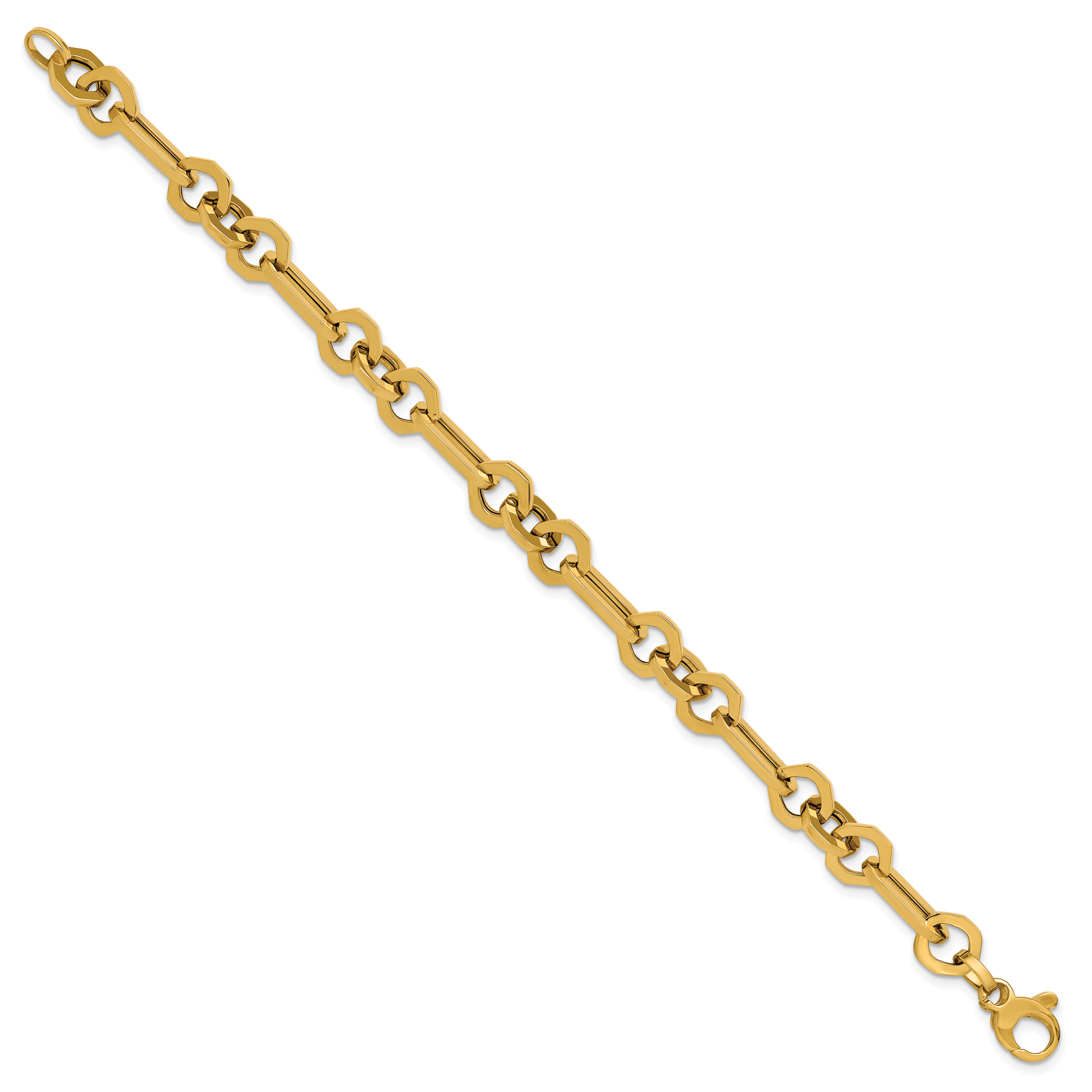 14K Polished Fancy Link Bracelet Secondary image