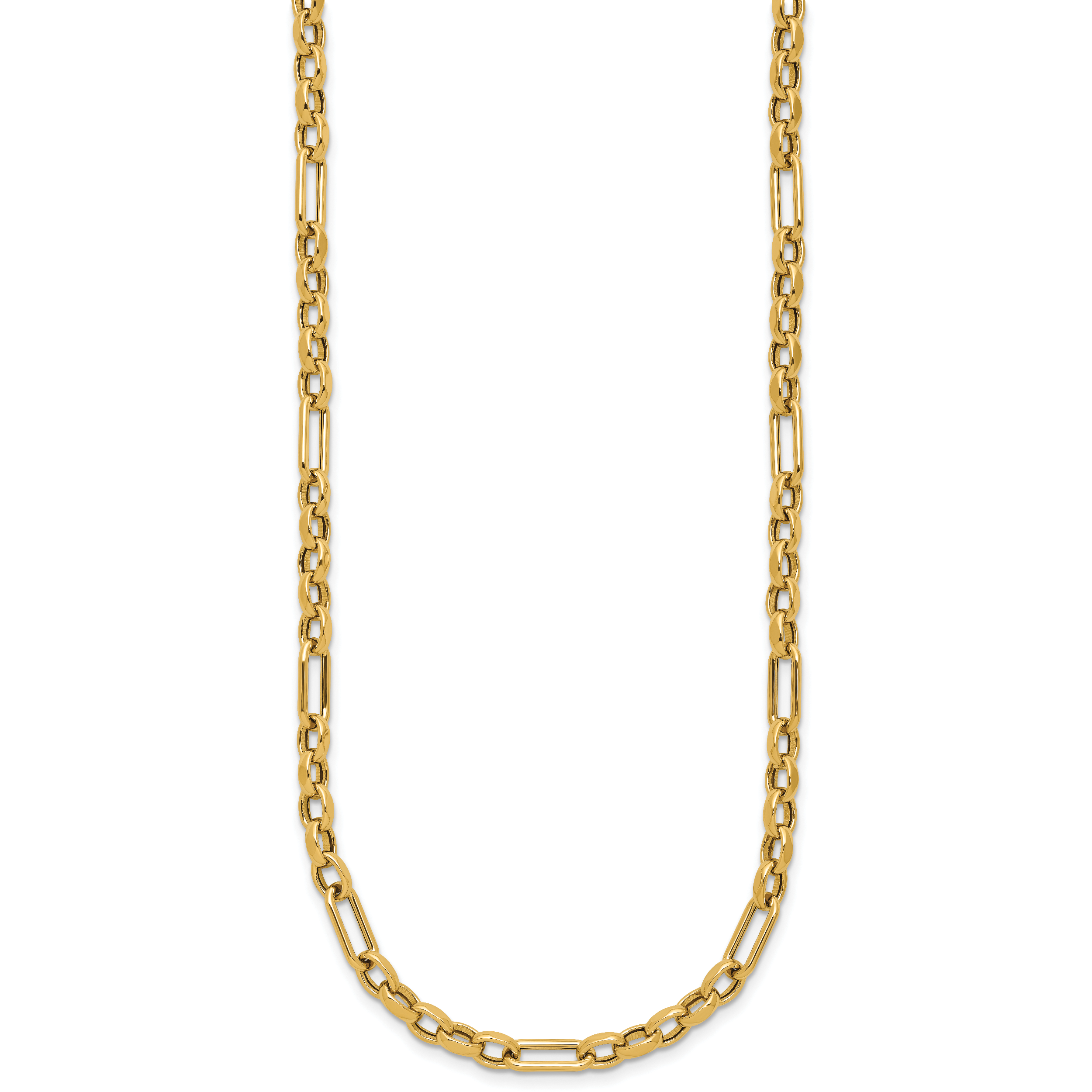 14K Polished Fancy Link Necklace Secondary image