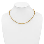 14K Polished Fancy Link Necklace