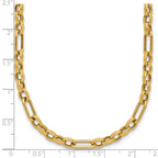 14K Polished Fancy Link Necklace