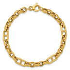 14K Polished Fancy Link Bracelet