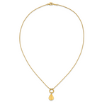 14K Polished Geometric Pendant Necklace