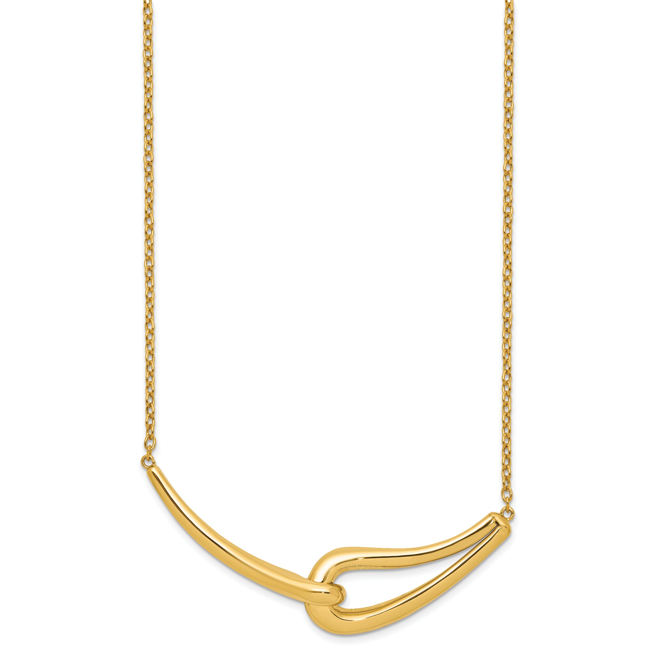 14K Polished Fancy Necklace