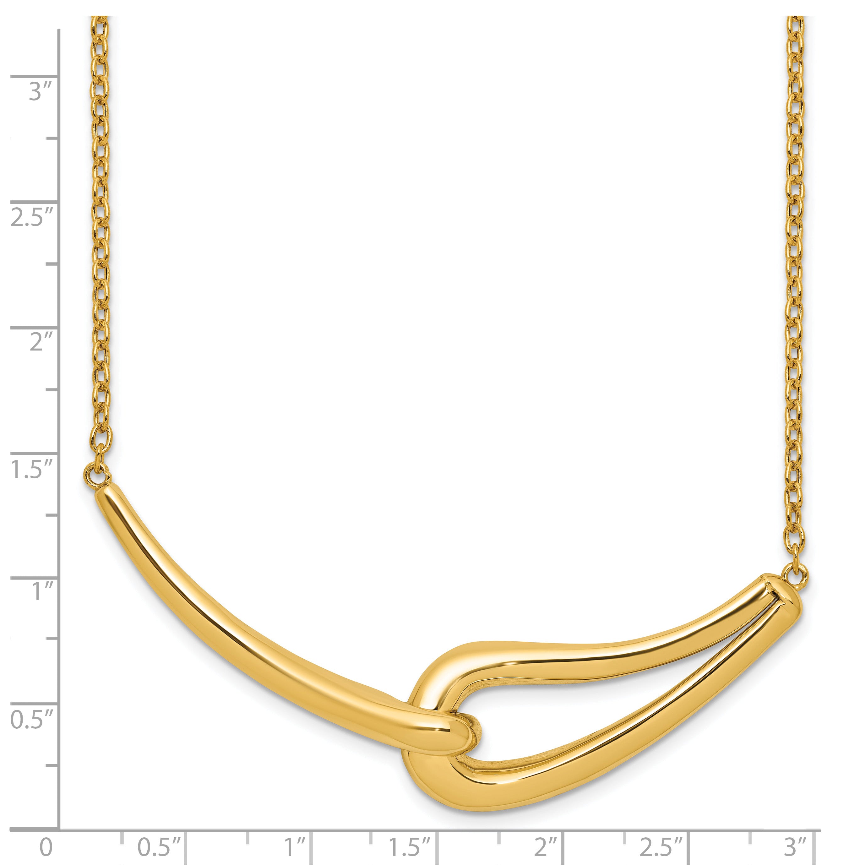 14K Polished Fancy Necklace