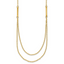 14k Polished Double Layer Fancy Necklace