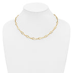 14K Polished Fancy Link Necklace