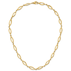 14K Polished Fancy Link Necklace