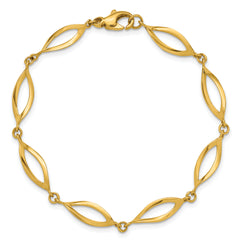 14K Polished Fancy Link Bracelet