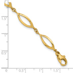 14K Polished Fancy Link Bracelet