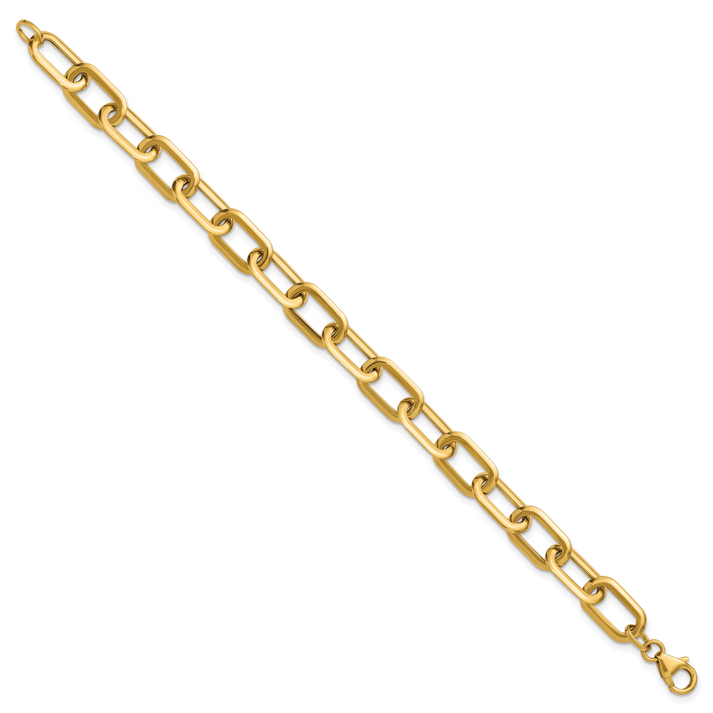 14K Polished Fancy Link Bracelet