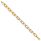 14K Polished Fancy Link Bracelet