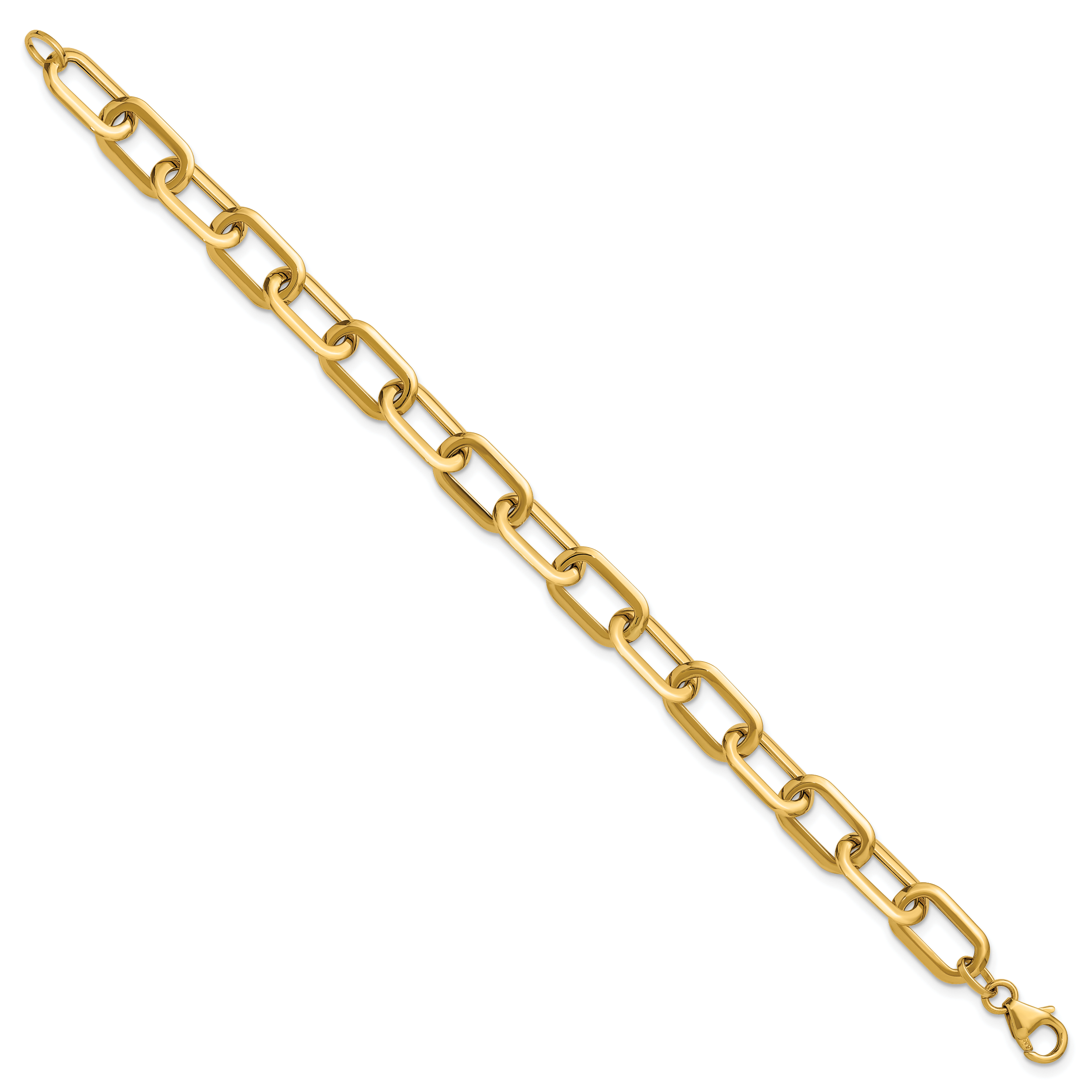14K Polished Fancy Link Bracelet