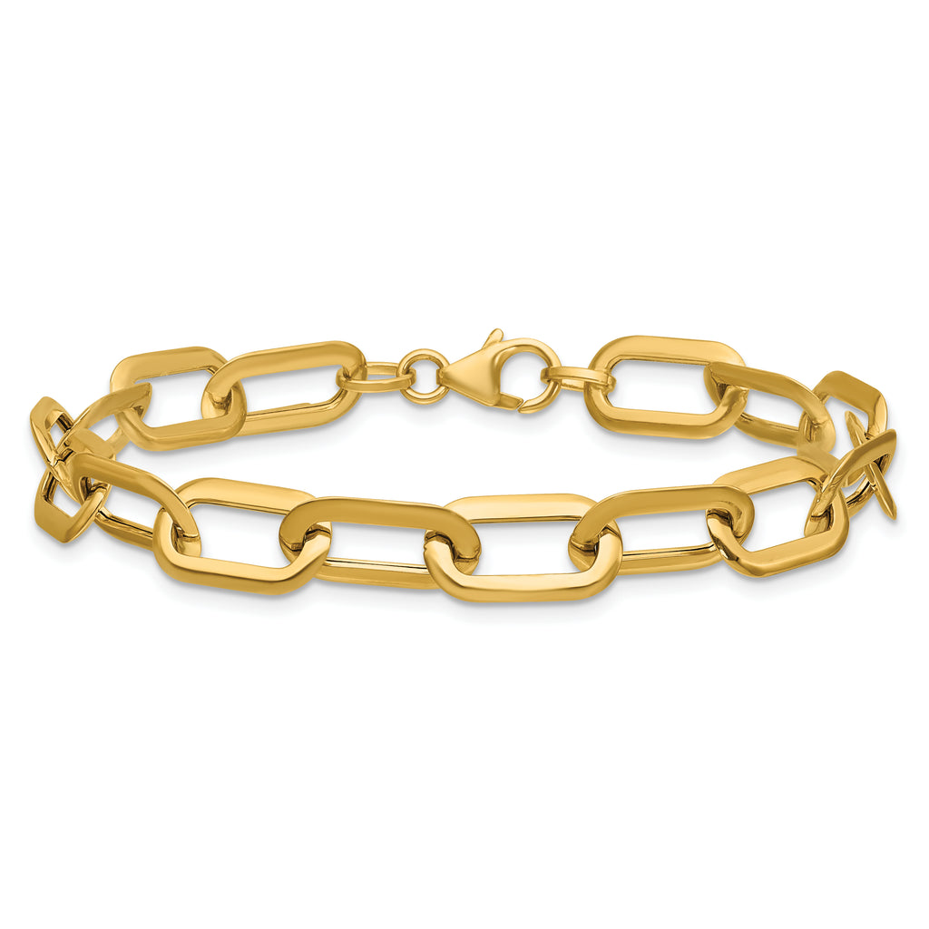 14K Polished Fancy Link Bracelet