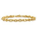 14K Polished Fancy Link Bracelet