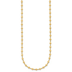 14K Polished Geometric Fancy with 2 in ext. Necklace