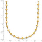14K Polished Geometric Fancy with 2 in ext. Necklace