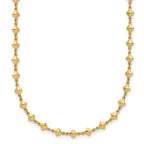 14K Polished Geometric Fancy with 2 in ext. Necklace
