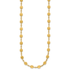 14K Polished Geometric Square with 2 in ext. Necklace