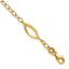 14K Yellow Gold Brushed & Polished Bracelet, 7.5 in