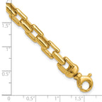 14K Yellow Gold Polished Link Bracelet, 7.5 in