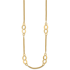 14K Yellow Gold Cable Chain Necklace, 18 in