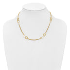 14K Yellow Gold Cable Chain Necklace, 18 in