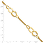 14K Yellow Gold Polished Bracelet, 7.5 in