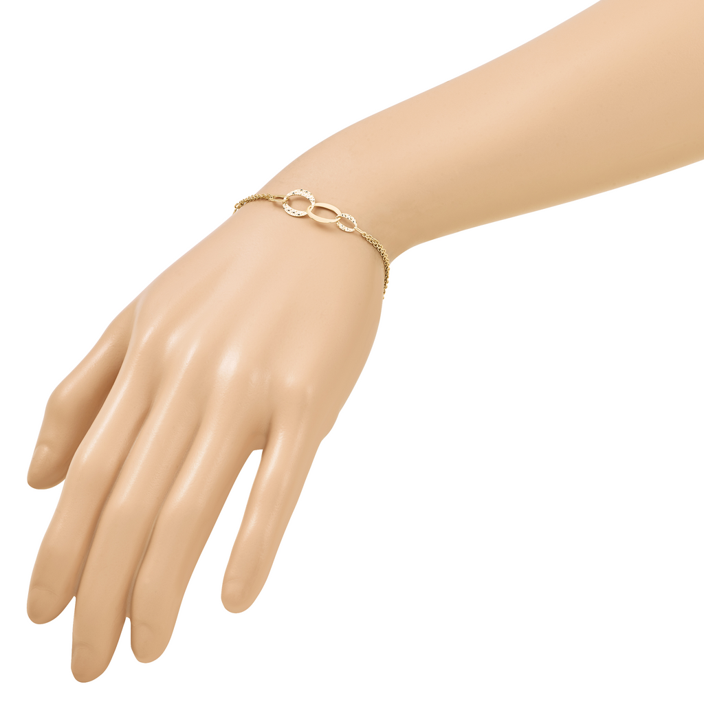 14K Yellow Gold Polished Bracelet, 7.5 in