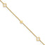 14K Yellow Gold Polished Anklet, 10 in