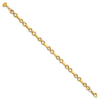 14K Yellow Gold Infinity Link Bracelet