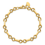 14K Yellow Gold Infinity Link Bracelet