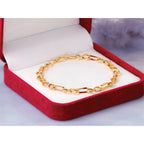 14K Yellow Gold Infinity Link Bracelet