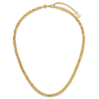 14K Yellow Gold Cable Chain Necklace, 18 in