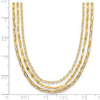 14K Yellow Gold Cable Chain Necklace, 18 in
