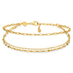 14K Yellow Gold Polished Bracelet, 8 in