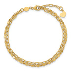 14K Yellow Gold Polished Bracelet, 8 in