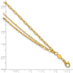 14K Yellow Gold Polished Bracelet, 8 in