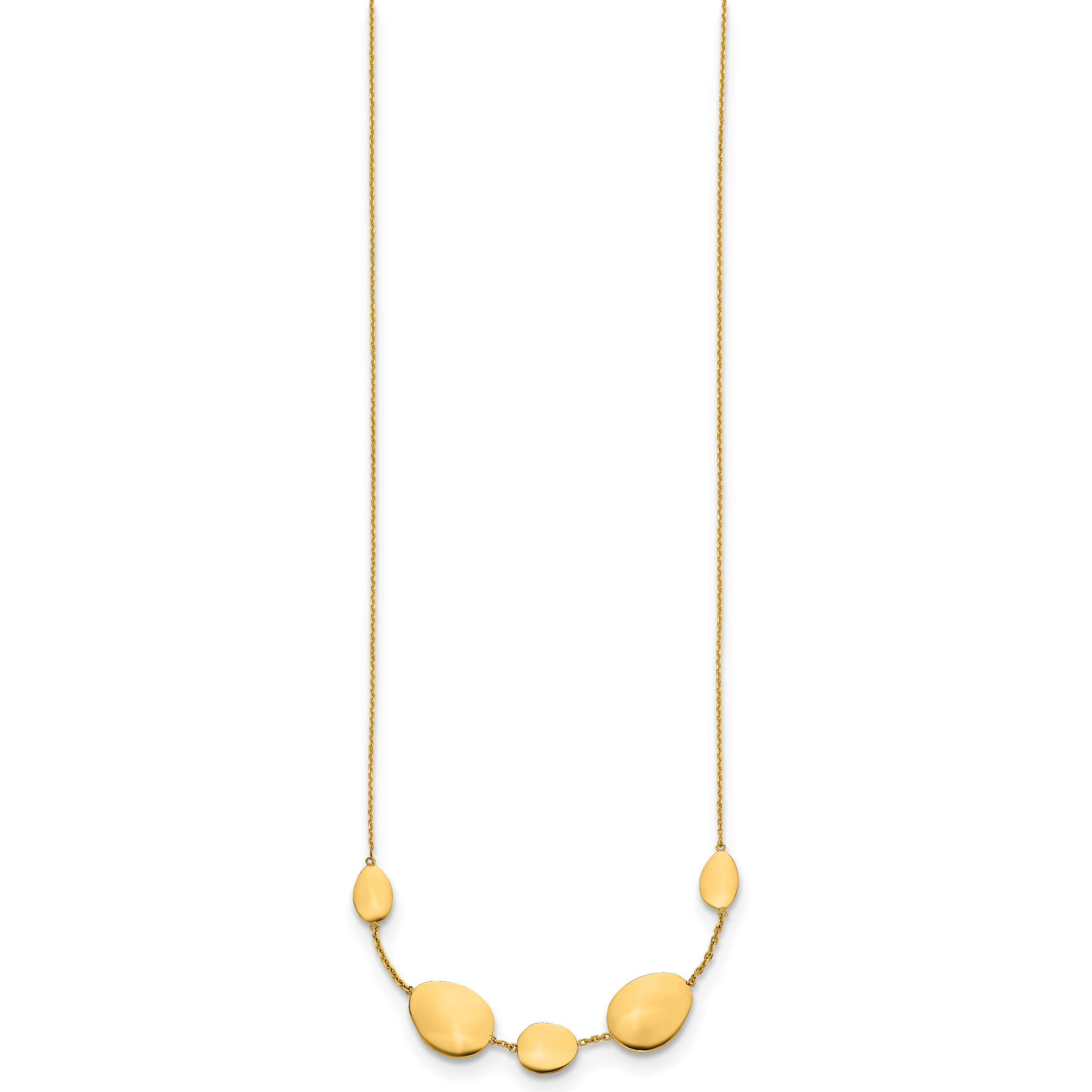 14K Yellow Gold Cable Chain Necklace, 18 in Secondary image
