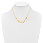 14K Yellow Gold Cable Chain Necklace, 18 in