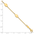 14K Yellow Gold Polished Bracelet, 8 in