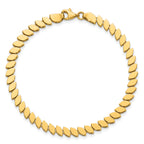 14K Yellow Gold Polished Bracelet, 7 in