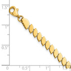 14K Yellow Gold Polished Bracelet, 7 in