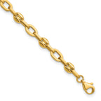 14K Yellow Gold Polished Bracelet, 7.5 in